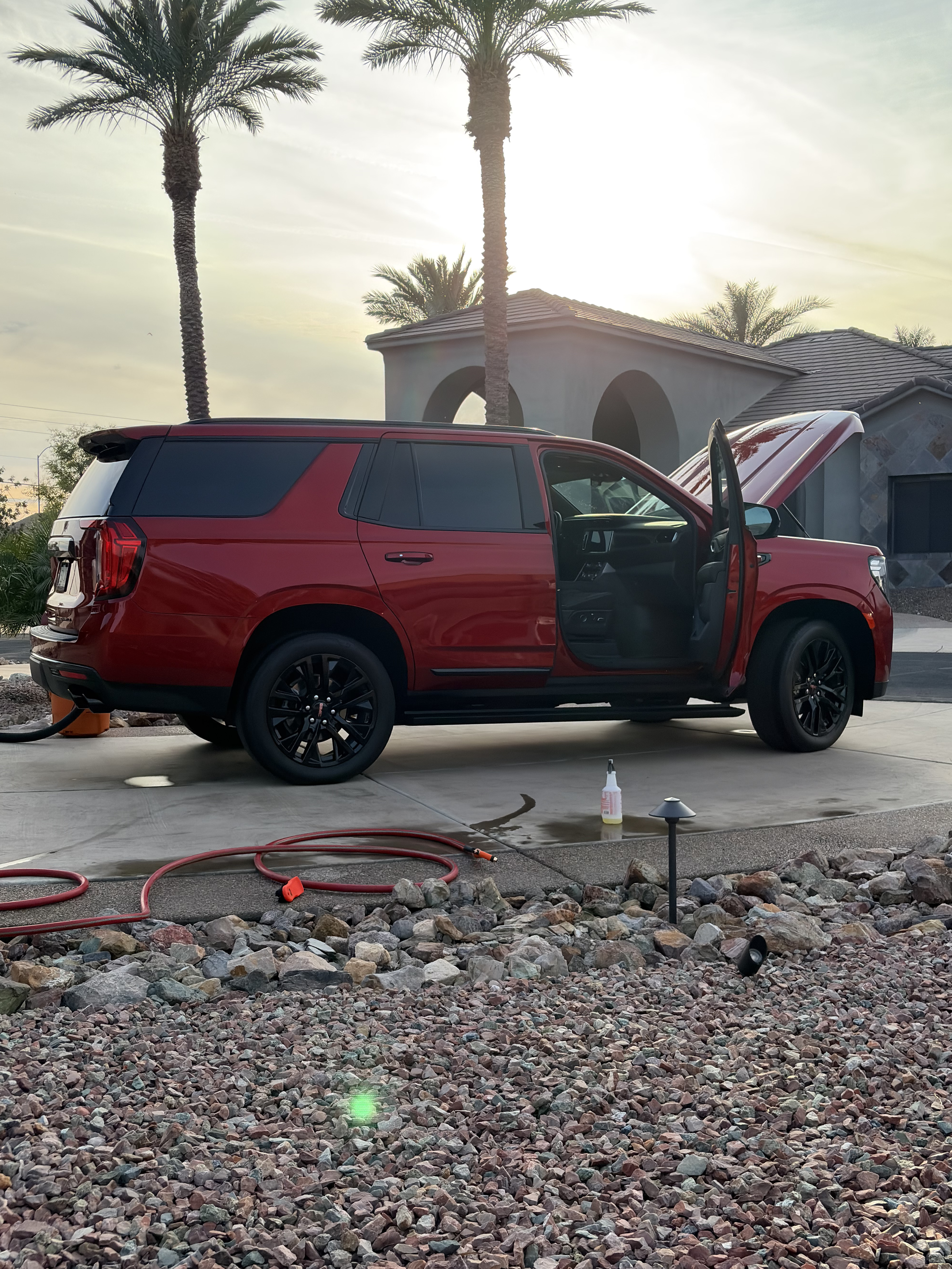 Red SUV exterior mobile detailing Phoenix